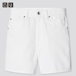 Uniqlo U high waisted denim shorts
